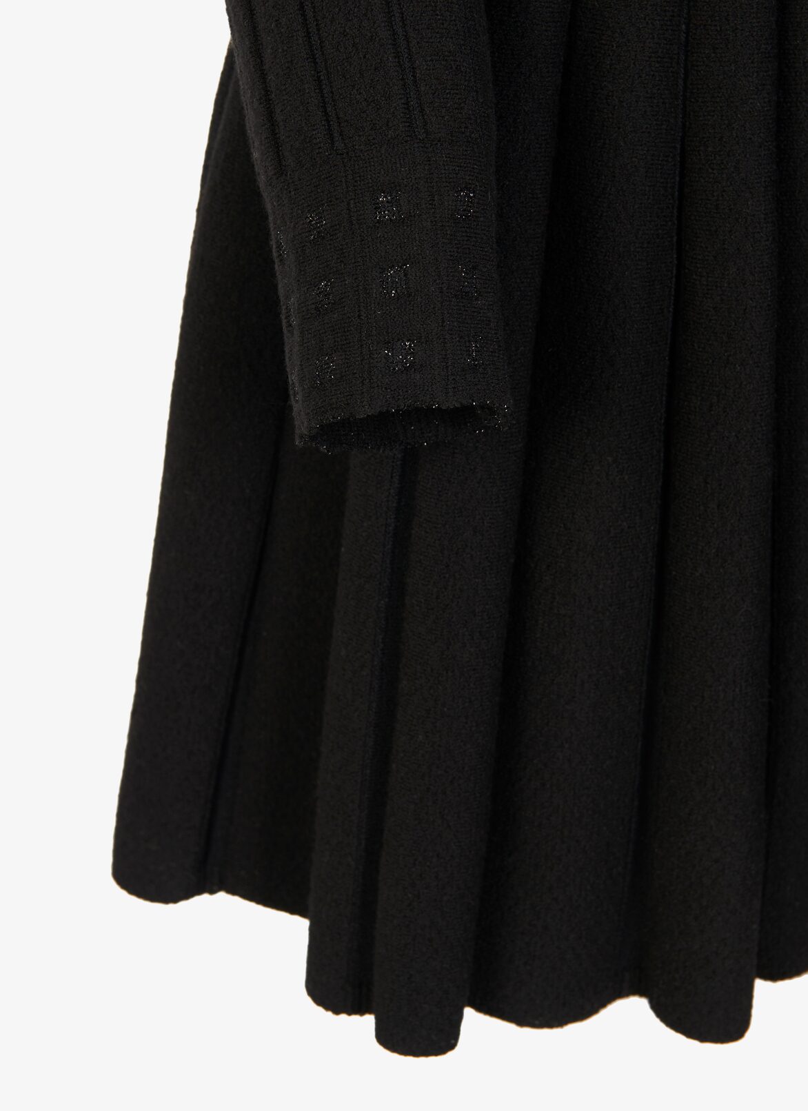 Stretch Wool Sweater Dress ALAÏA BLACK STRETCH WOOL SWEATER DRESS